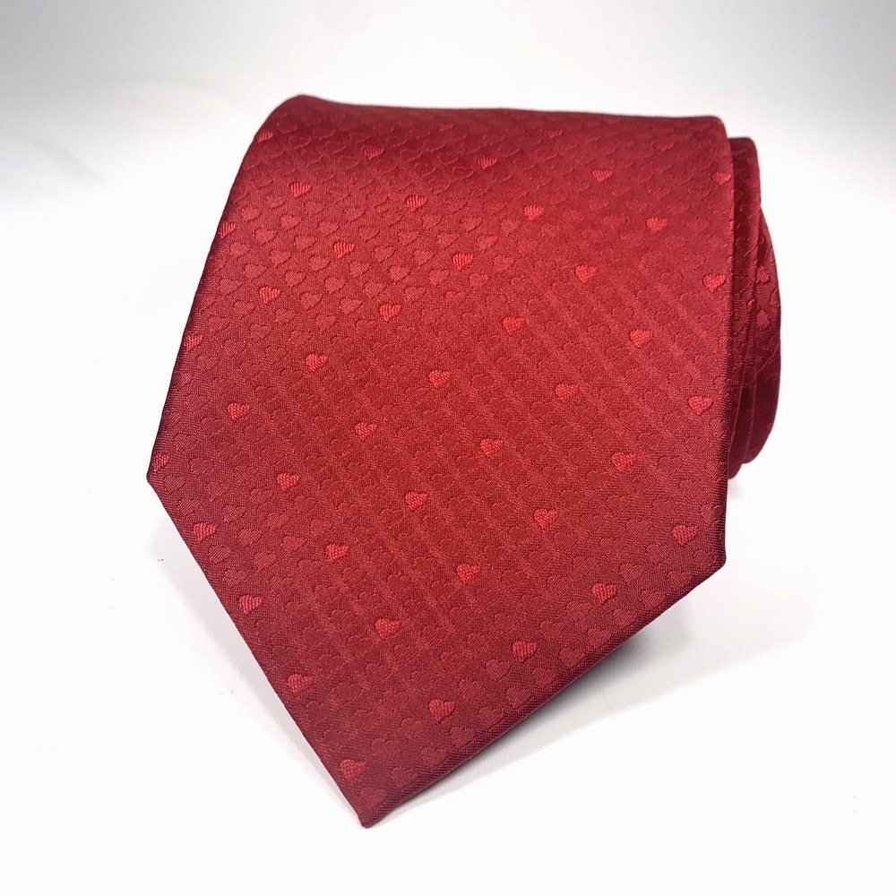 Tango by Max Raab Mens Tie Red Heart Foulard Love Valentines 100% Silk